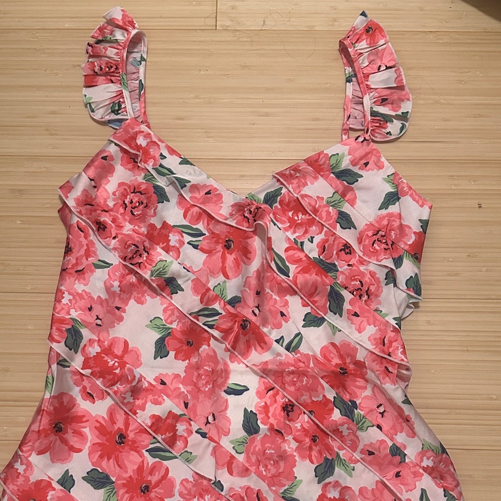 NWOT ROSA RUFFLE MINI DRESS - Picture 7 of 10